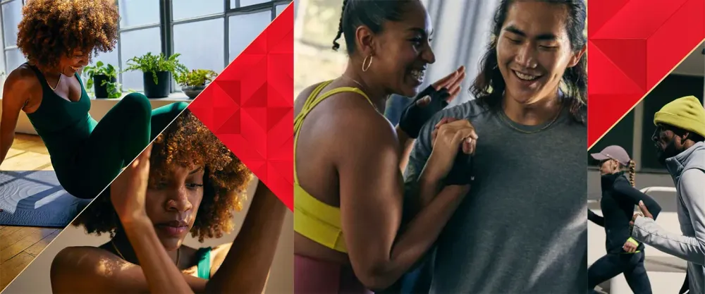 People training wearing Lululemon workout gear